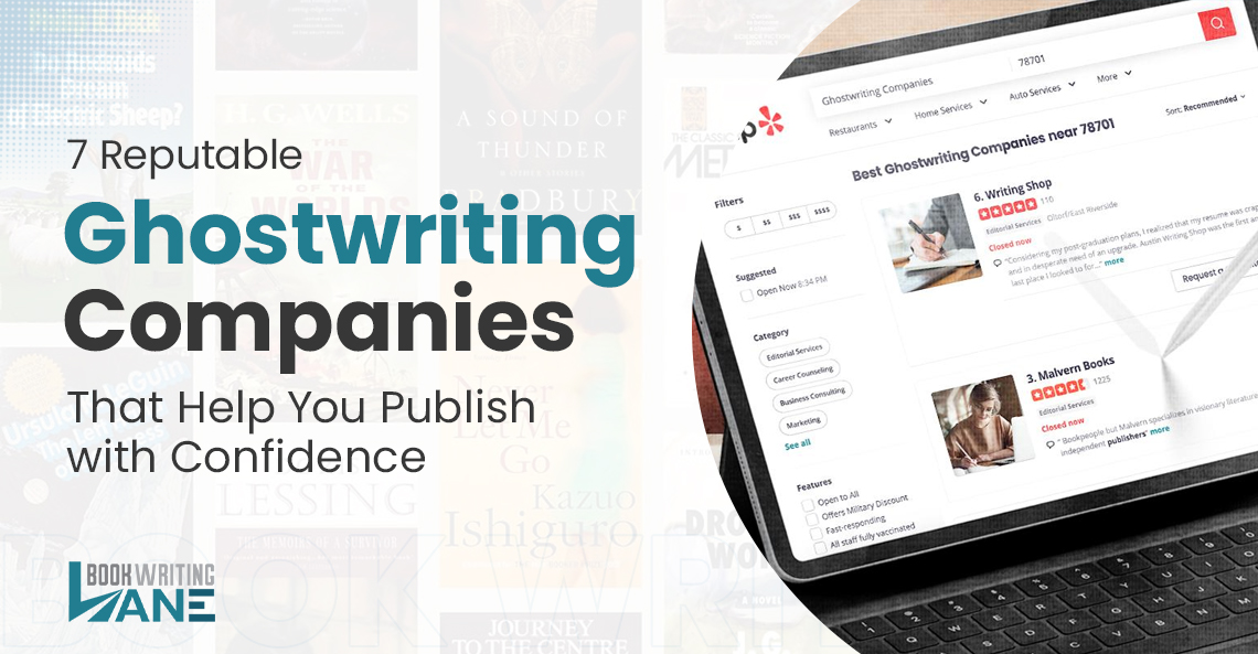 7 Reputable Ghostwriting Companies That Help You Publish with Confidence